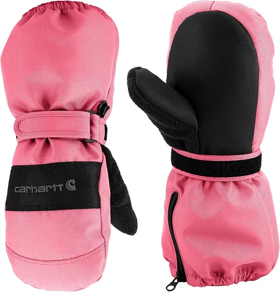 Carhartt Kid's TA774 Toddler Waterproof Insulated Zip Cuff Mitten