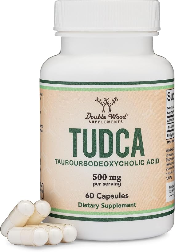 TUDCA Bile Salts 500mg, Digestion, Gallbladder + Liver Support, 60 Capsules