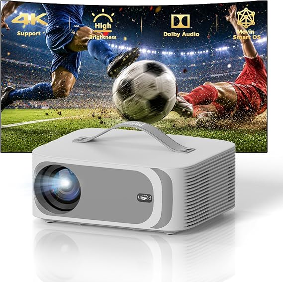 Portable-Outdoor-Projector with WiFi &Bluetooth, 50W Dolby Audio Proyector