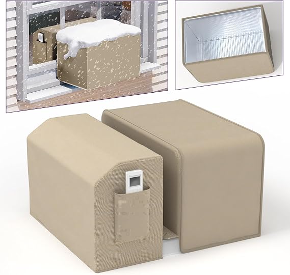 Mxclimate Window Air Conditioner Covers Indoor & Outdoor Kit For U Shaped Window Air Conditioner Compatible with Midea U-Shaped Window AC,Universal For 8000/10,000/12,000 BTU