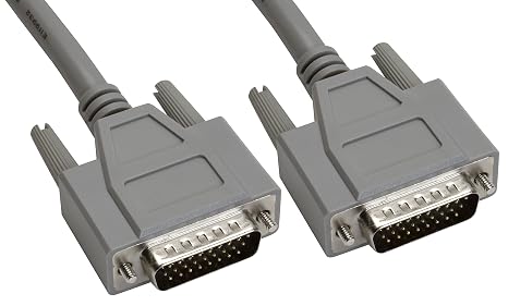 Amphenol CS-DSDHD26MM0-010 26-Pin HD26 Deluxe D-Sub Cable, Shielded, Male/Male, 10', Gray