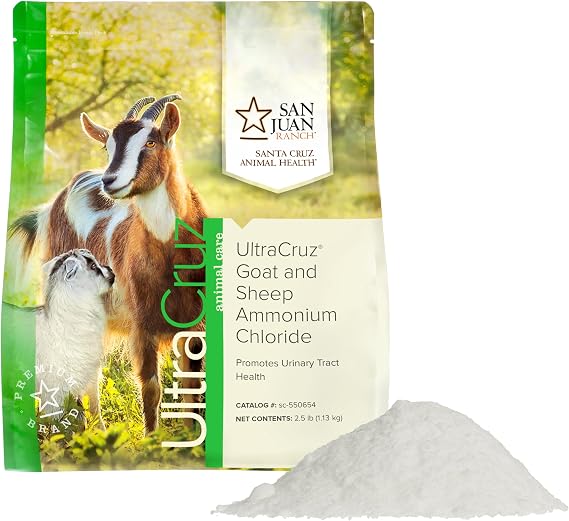 UltraCruz Goat and Sheep Ammonium Chloride, 2.5 lb, 298 Day Supply