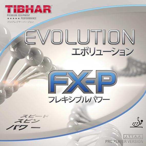 Tibhar Evolution FX-P- Table Tennis Rubber (Red, 2.1)