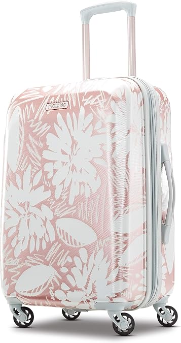 American Tourister Checked Baggage Moonlight Expandable Hardside Luggage with Spinner Wheel