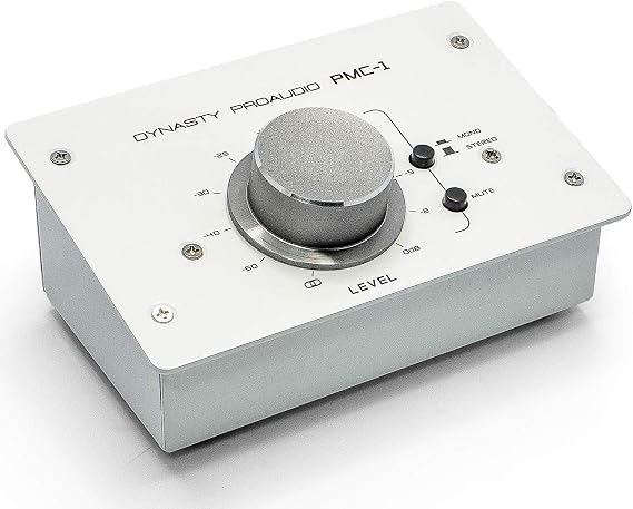 DYNASTY PROAUDIO PMC-1 Premium Passive Stereo Monitor Volume Controller With Large Volume Knob For Extremely Precise Level Adjustments