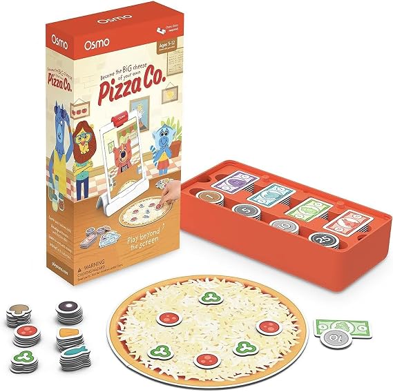 Osmo Pizza Co. Interactive Math & Communication Skills Game for Kids Ages 512, Base NOT Included | Osmo base required (sold separately). Run a virtual pizza shop practicing math, communication & customer service, ages 5-12