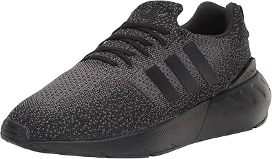 adidas Mens Swift Run 22 Running Sneakers Shoes - Black, Grey