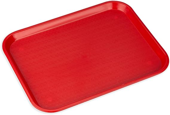Carlisle Cafe Tray, Fast Food Restaurant Tray, 14 x 18, 1 Ct, Red