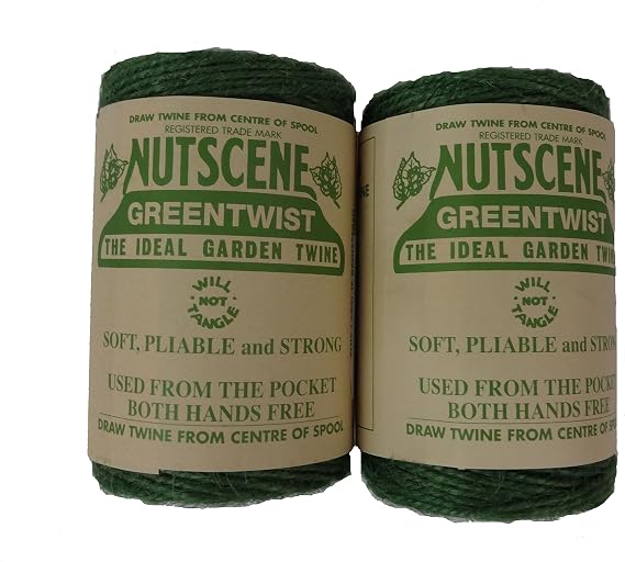 Bosmere K807G 2-Pack Nutscene Colored 3-Ply Twine, 394-Feet per Spool, Green