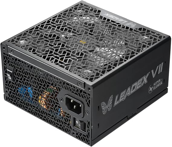 Super Flower Leadex VII XP PRO 1200W Power Supply, ATX 3.1 PCIe 5.1, Black | 80 Plus Platinum, Cybenetics Platinum, Full Modular, 12V-2x6 Cable for RTX 40/50 GPUs, FDB Fan,