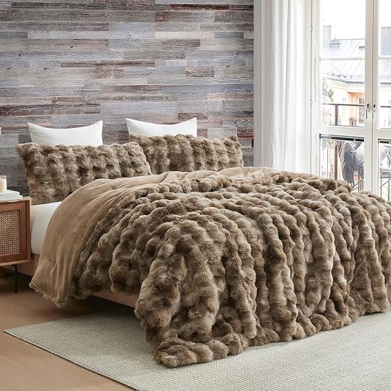 Beary Soft - Coma Inducer King Oversized Comforter Set - Kodiak Brown