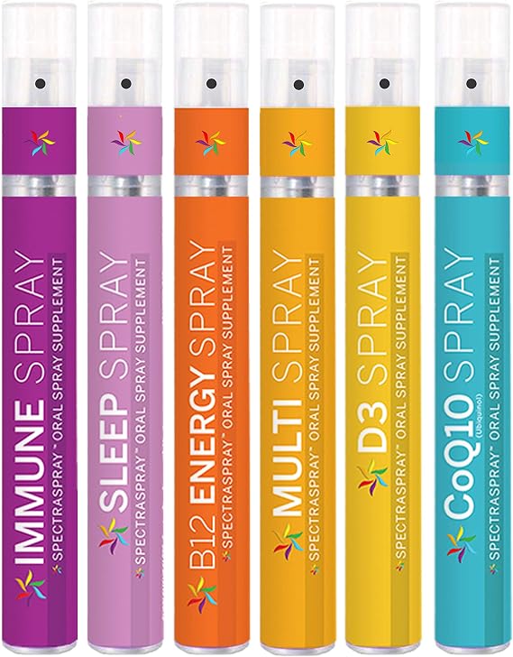 Spectraspray Complete Lifestyle Kit, 6 Unique Vitamins, 30 Day Supply Each
