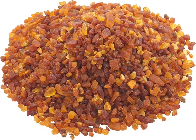 Natural Baltic Amber Stone Therapeutic Grade Crystal Slice Multifunctional Healing Stone for Healing, Psychological Energy, Fish Tank Decoration, Yoga, Meditation, Crafts, Healing Pillow Filling