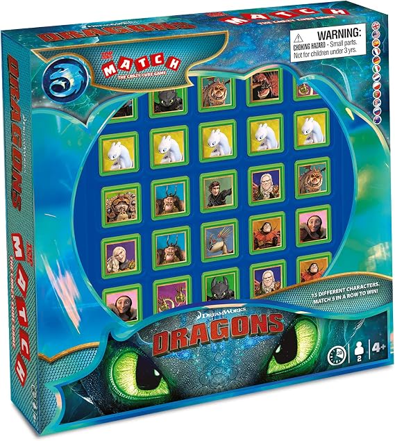 How to Train Your Dragons Top Trumps Match Board Game