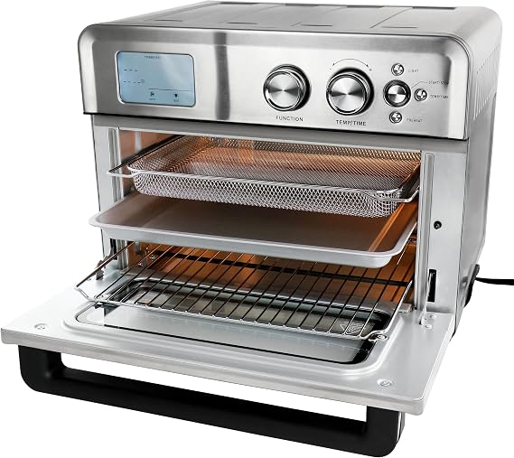 MegaChef Multifunction Air Fryer Toaster Oven with 21 Presets