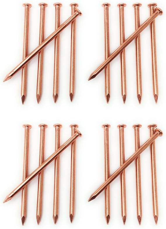 3.5 Inch Copper Nails - Pack of 20 Solid Copper Nail Spikes for Trees, Stumps and Roots