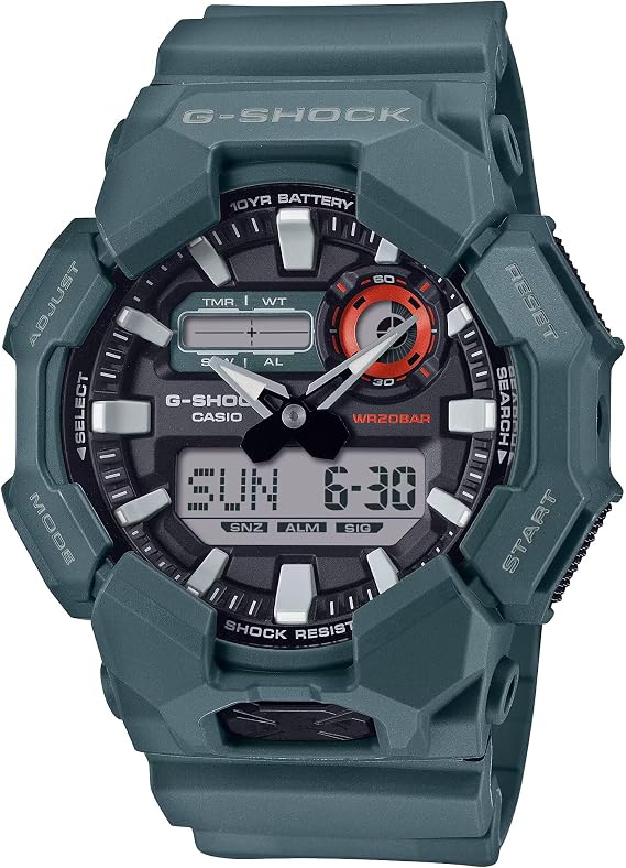 Casio GA-010-2ADR Kol Saati, G-Shock, Analog/Digital, Mavi, Erkek