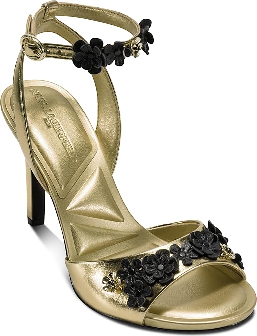 KARL LAGERFELD Women's Kallie Flower Embellishment Dress Heel