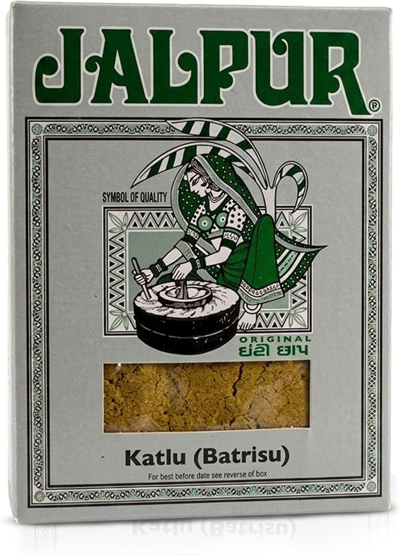 Jalpur millers Batrisu Powder (Katlu) – Traditional Herbal Spice Blend – Natural – No Preservatives – Katlu Batrisu Powder for Gorpapdi, Gunderpak, Methipak & Salampak – Ayurvedic Spice Mix 375g
