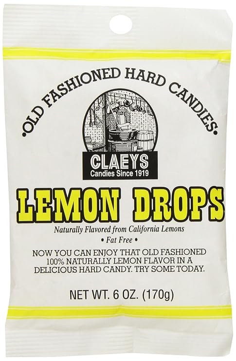 Claey's Old Fashioned Hard Candy Lemon, 6 Ounce
