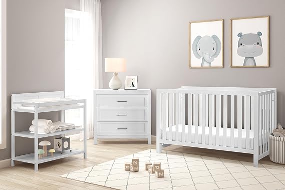 Suite Bebe Reign 4-in-1 Convertible Island Baby Crib in White