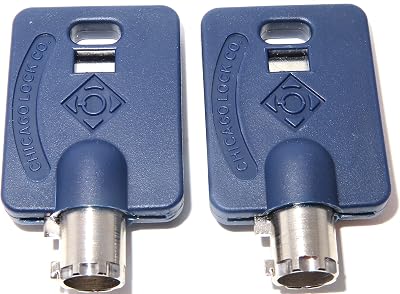 Ilco Husky Milwaukee & Steel Glide R11 Tool Box Tool Chest Replacement Lock Keys With Blue Caps, 2 - R11 Keys