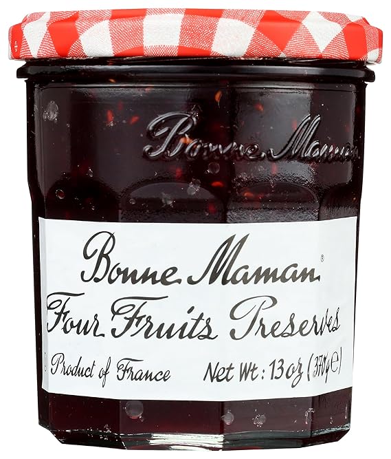 Bonne Maman, Preserve Four Fruit, 13 Ounce