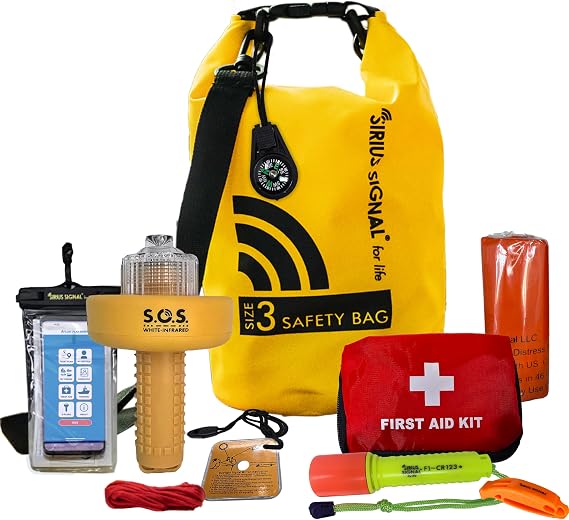 Sirius Signal SB-3L Boating Safety Dry Bag Kit - USCG Approved