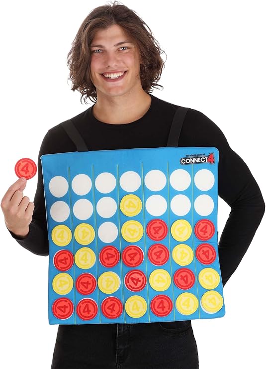 Hasbro Board Games Costumes for Adults - Twister, Connect 4 & Monopoly Sandwich Board Costumes - Officially Licensed