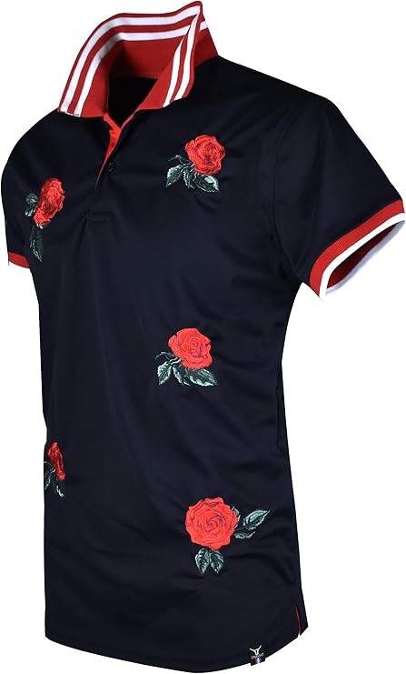 Screenshotbrand Mens Hipster Hip-Hop Premium Tees - Stylish Fashion Embroidery Polo T-Shirt