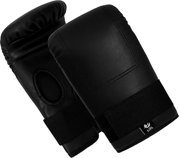 Bag Mitts Gloves Boxing MMA Muay Thai Training All Black