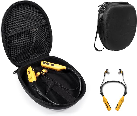 Alltravel Headphones Case for DEWALT Neckband Headphones and 2-in-1 Neckband Headphones