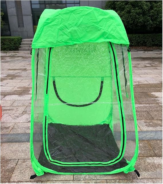 Pod All Weather Sports Tent, Outdoor Instant Pop Up Shelter for 1-2 People, Bubble Tent, Protection from Cold, Wind and Rain for Sports, with Compact Bag (Color : Green)
