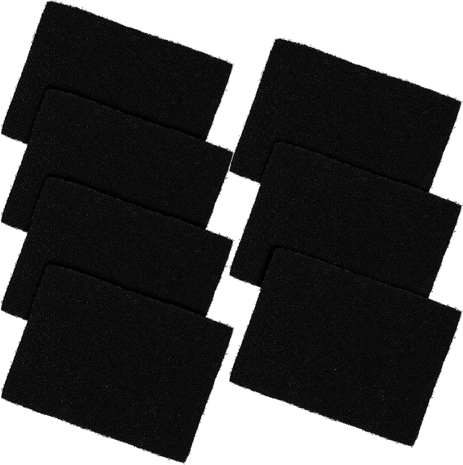 Compost Bin Carbon Odour Filters for Food Waste Caddy Replacement Rectangle Activated Carbon Filters Sheet for Kitchen Compost Bucket Pack of 7