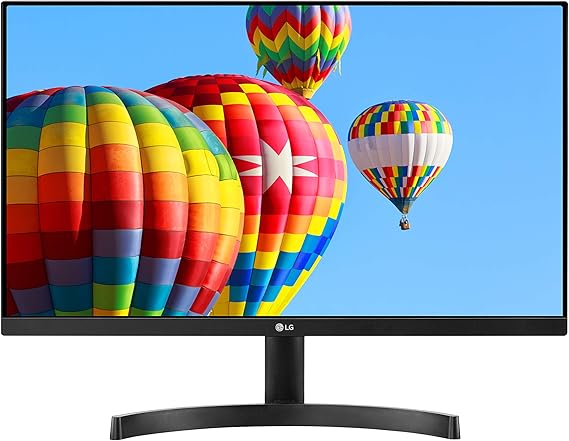 LG 24ML600M-B Monitor 24 FHD (1920 x 1080) IPS Display, 3-Side Borderless Design, Radeon FreeSync, Dual HDMI, OnScreen Control - Black