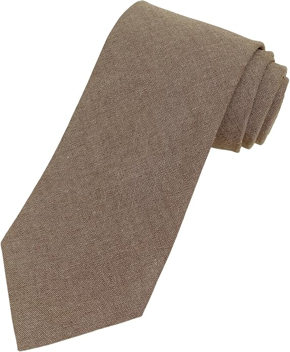 Men's Cotton Solid Necktie 3.15" Tie
