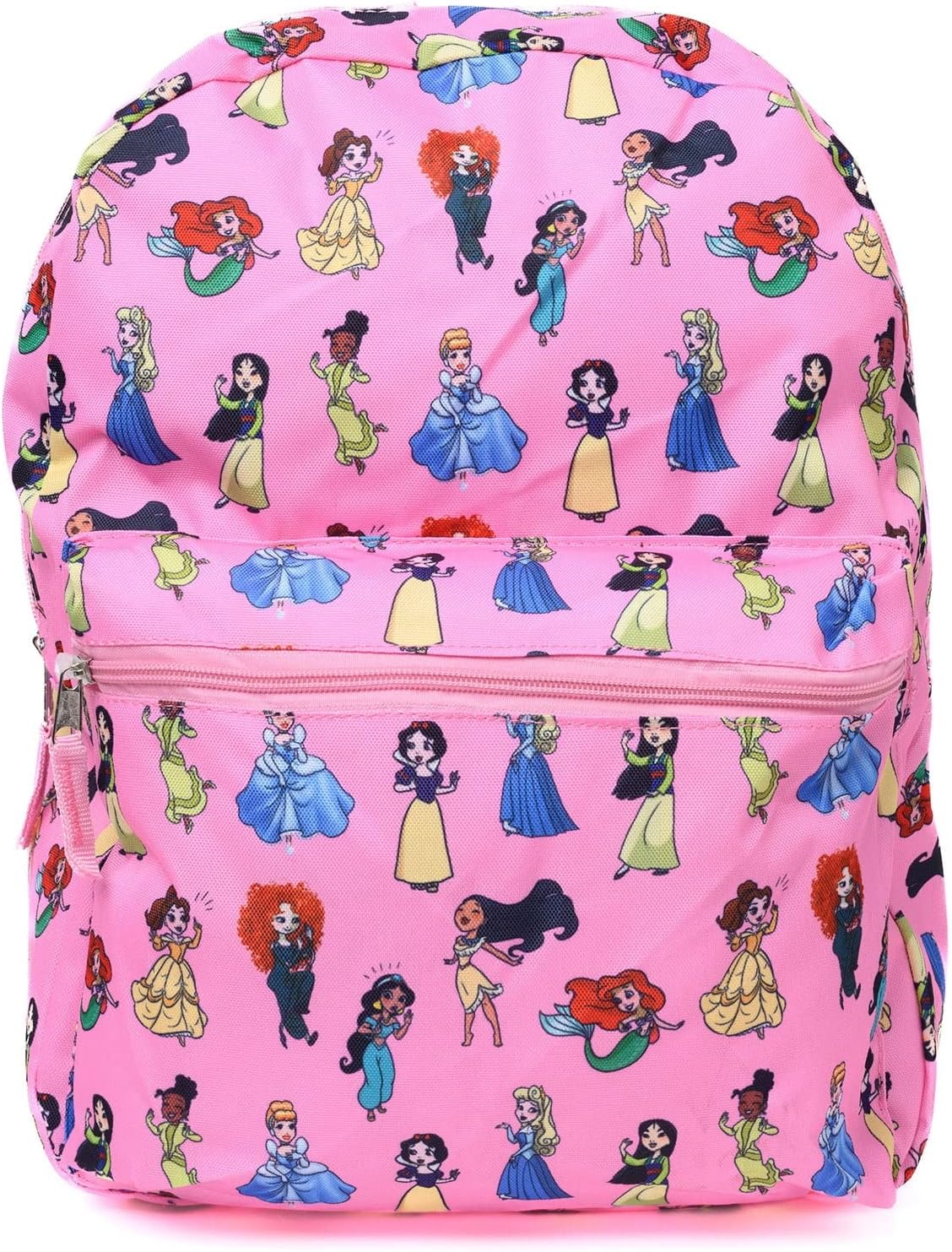 MJMIN Princess Backpack 16" All-Over Print Ariel Belle Cinderella Mulan Tiana