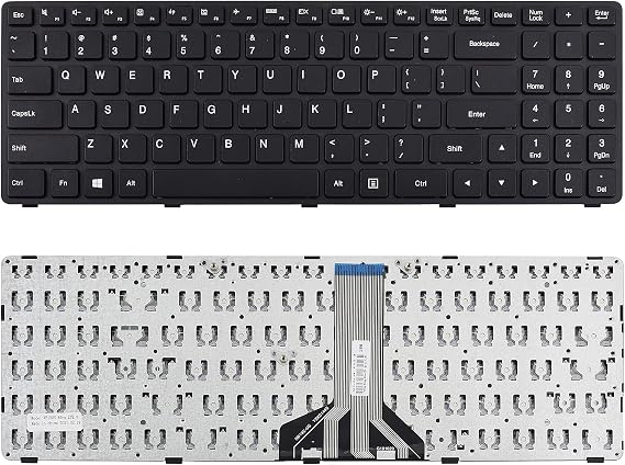 Replacement Keyboard Compatible with Lenovo IdeaPad 100-15IBD B50-50 with Frame US Layout Black PK1310E2A00 SN20K41553 LCM15H23US-686