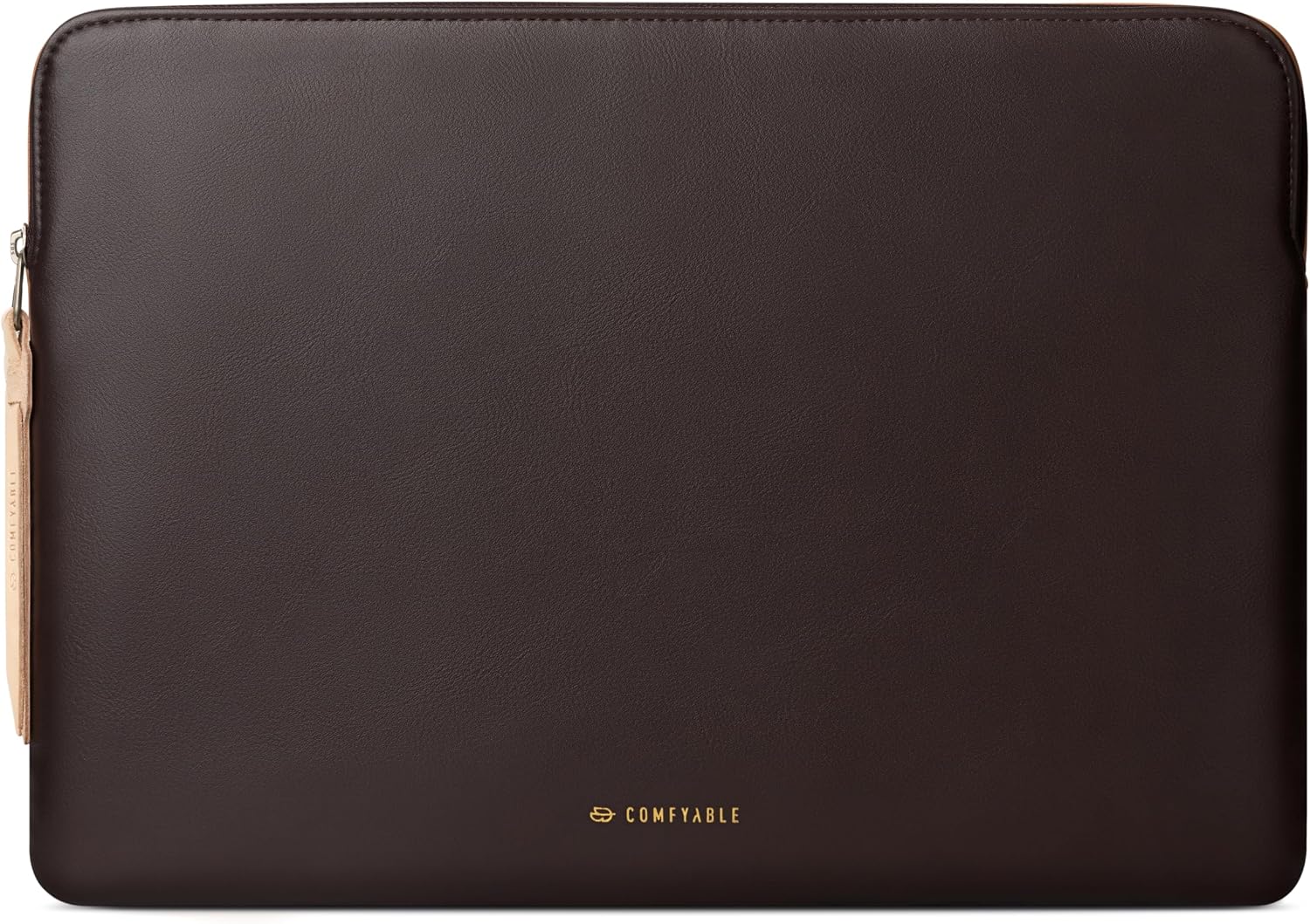 Comfyable Slim Protective Laptop Case 13-13.3 Inch 13 Inch Compatible with MacBook Pro and MacBook Air, PU Leather Bag Waterproof Cover Laptop Case for Mac, Chocolate