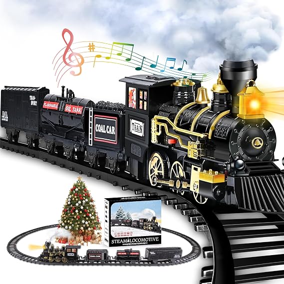 AuroTops Christmas Train Set,Kids Train for Under The Tree,Christmas Decor