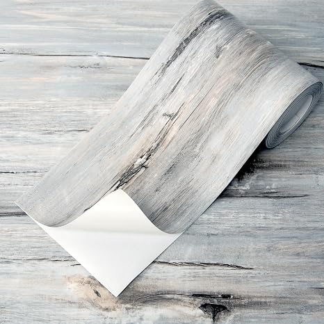 Art3d 15 Sq.ft Peel and Stick Floor Tiles, 10Pcs Luxury Vinyl Plank Flooring Wood Look, 36" 6" Adhesive and Waterproof Tile Sticker for Bedroom, Living Room, Kitchen, Dust Grey