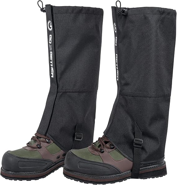 G2 GO2GETHER Leg Gaiters Waterproof and Adjustable Snow Boot Gaiters for Hiking, Walking, Hunting, Mountain Climbing and Snowshoeing