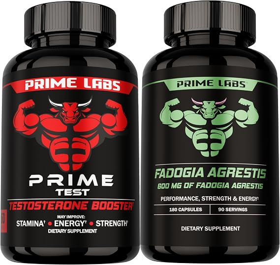 Prime Labs Prime Test + Fadogia Agrestis Capsules
