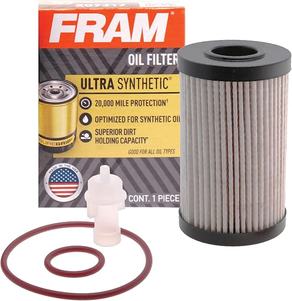 FRAM Ulta Synthetic Automotive Replacement Oil Filter, Designed for Synthetic Oil Changes Lasting up to 20k Miles, XG10295 (Pack of 1)