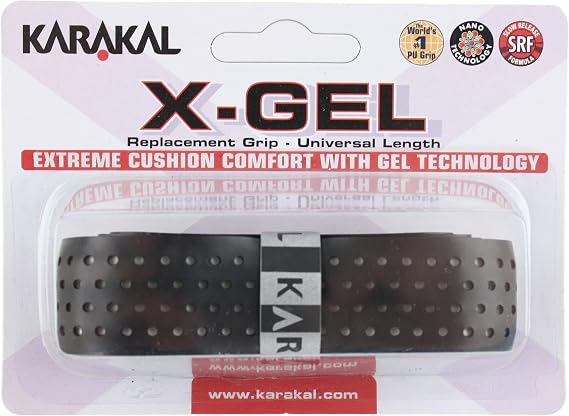 Karakal X-Gel Gel Replacement Grip - Black - Tennis - Squash - Badminton