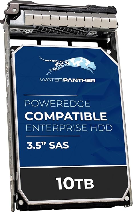 10TB SAS 12Gb/s 512e 7.2K RPM 3.5" HDD for Dell PowerEdge Server | Enterprise Hard Drive in 13G Tray | Compatible with 400-ANVL 0DW6D9 007FPR 0CGMFR 0FNX43