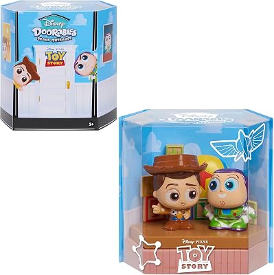 Just Play New Grand Entrance 3-inch Collectible Figures Buzz Lightyear and Woody, Officially Licensed Kids Toys for Ages 5 Up