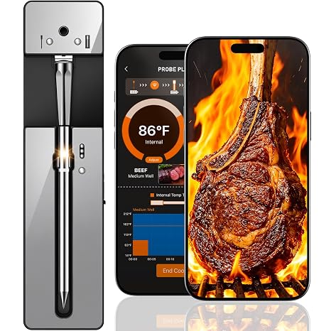 Bluetooth Wireless Meat Thermometer Digital, 0.5S Instant Read
