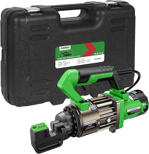 1300W Electric Hydraulic Rebar Cutter, Cutting up to 3/4 Inch 4-20mm #6 Rebar, with Replaceable Jaw Blades, Cutting Speed 2.5-3S (1300W EC-20)
