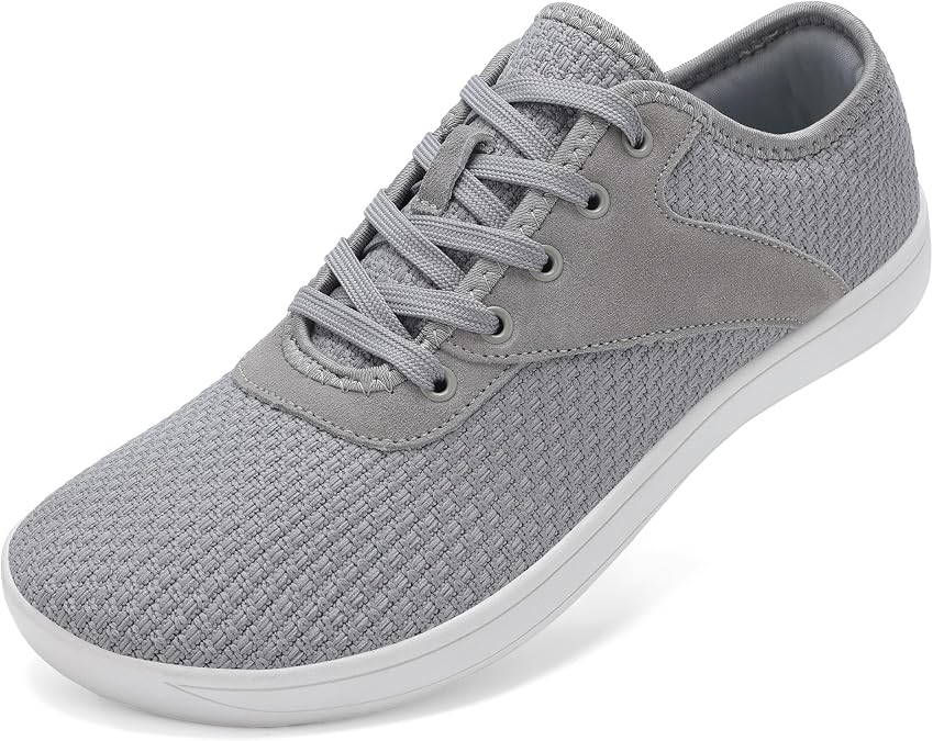 Men's Wide Toe Box Shoes Minimalist Barefoot Walking Shoes Extra Wide Width Zero Drop Shoes Lightweight Breathable Sneakers